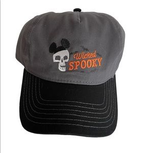 Disney Parks Skull Spooky Wicked Cap Hat NWT